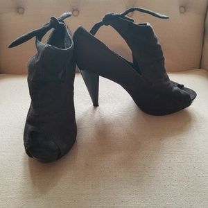 Torrid Black Heels with Tie